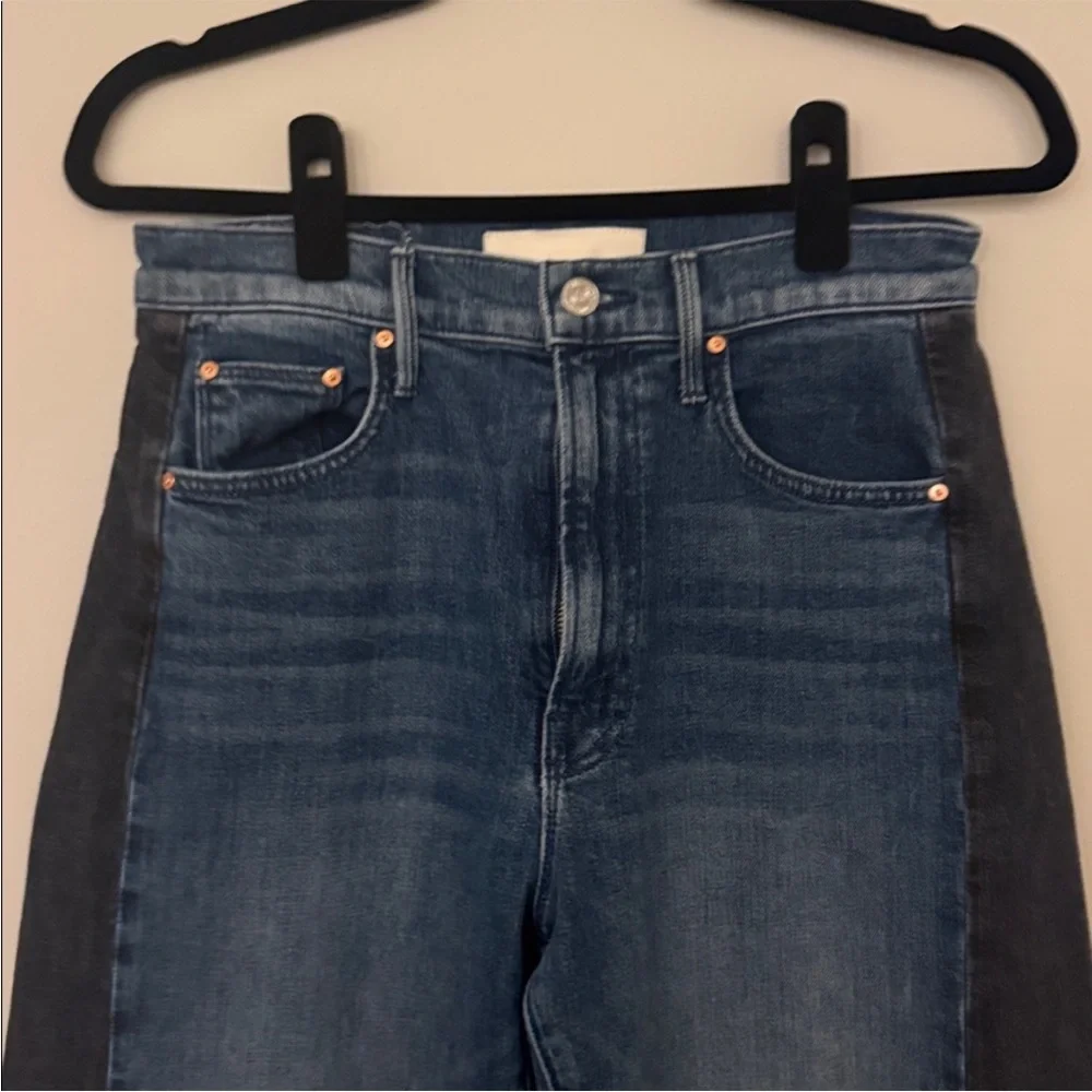 NWOT MOTHER LIL HALF PIPE FLOOD JEANS - Picture 4 of 9